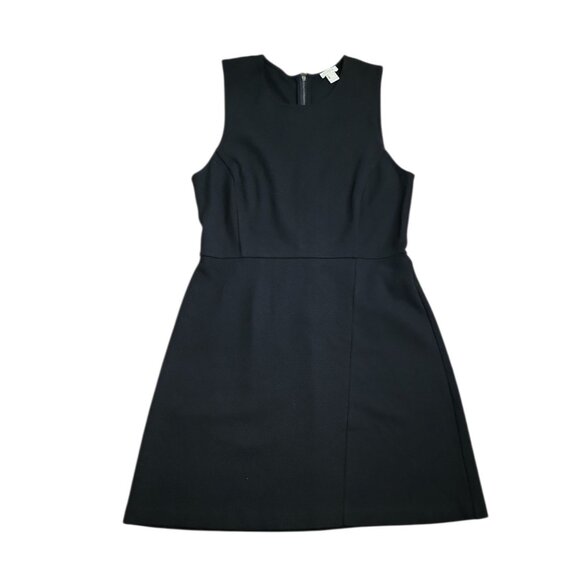 J. Crew Dresses & Skirts - J Crew Dress‎ Womens Size 8 Solid Black Textured LBD Classic Sleeveless Stretch